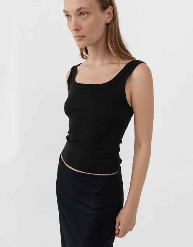 St. Agni - Organic Cotton Scooped Ballerina Top