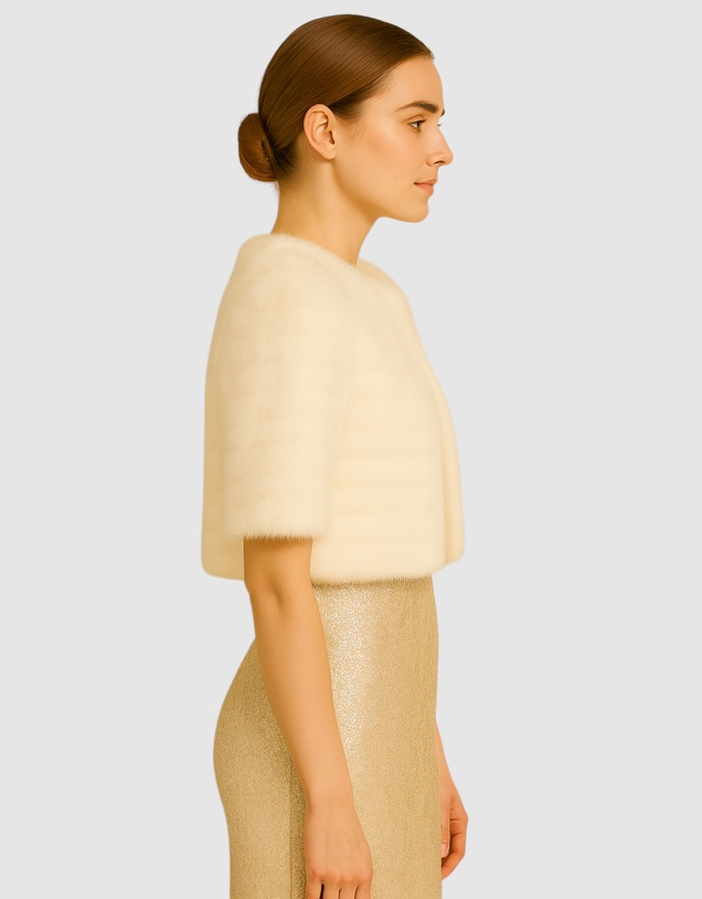 Honey and Beau - Casablanca Faux Fur Cape