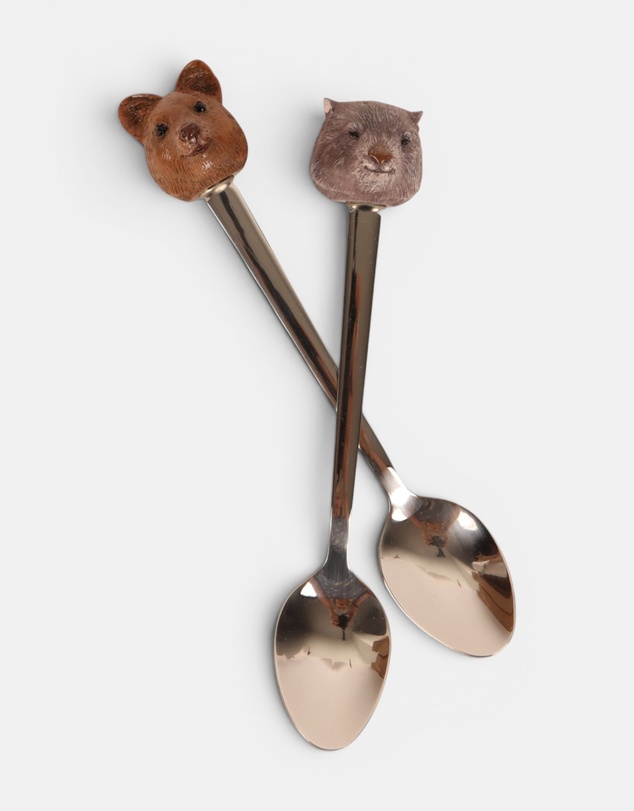 La La Land - Resin Spoons Aussie Cuties Wombat & Quokka
