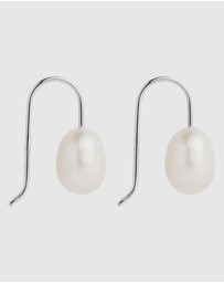 Najo - Isla Silver Pearl (White) Earring
