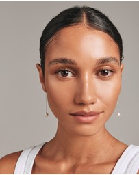 Michael Hill - 6mm Threader Earrings with Cultured Freshwater Pearls in Sterling Silver