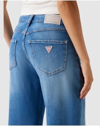 GUESS - Mid-Rise Bellflower Wide Leg Jeans