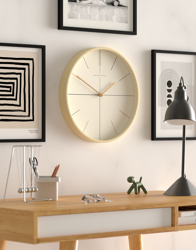 Newgate - Newgate Mr Clarke Clock Pale Wood Hockey Dial