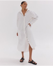 Cloth & Co. - The Shirt Dress | White