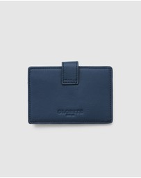 Globite - Leather RFID Card Holder Snap Button