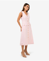 Forcast - Valena Tweed Midi Dress