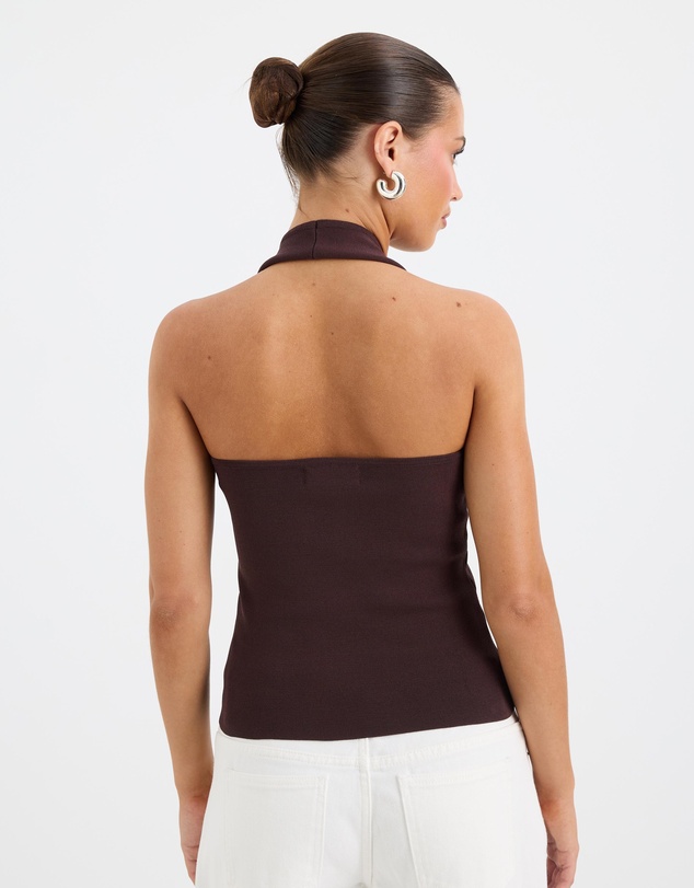 Calli - Jamie Sculpt Knit Halter Top