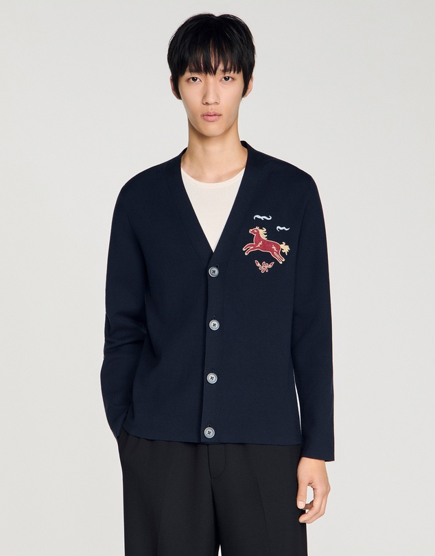 Sandro - Horse Cardigan