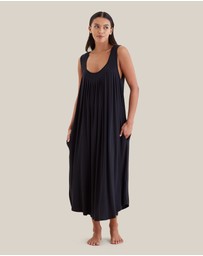 Papinelle - Kate Modal Soft Pleat Front Maxi Nightie