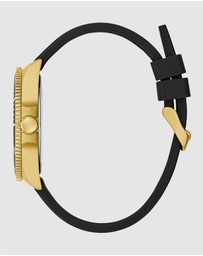 GUESS - Guess Cliff Mens Black Gold Tone Analogue Watch
