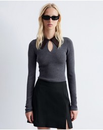 & Other Stories - Keyhole Collar Top
