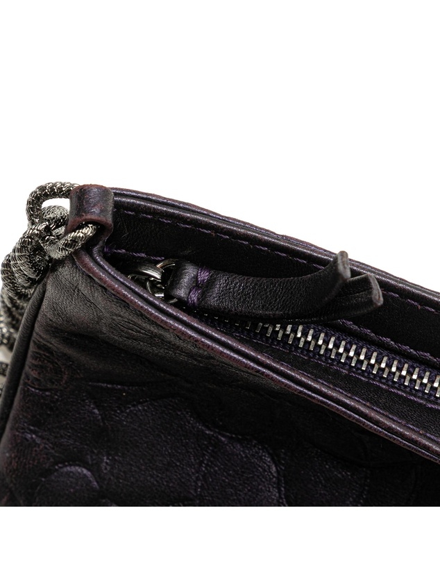 Pre-Loved by Azura Reborn - Pre-Loved chanel Embossed Floral Design Bag with Chain Strap Accessory