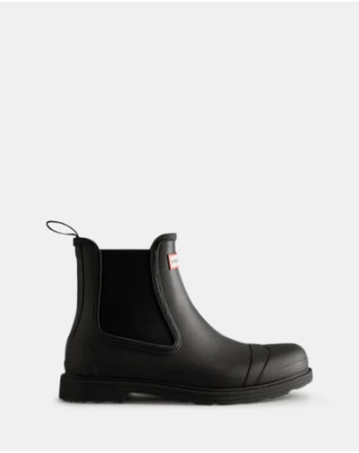 Hunter - Men's Chelsea Commando Boot Black