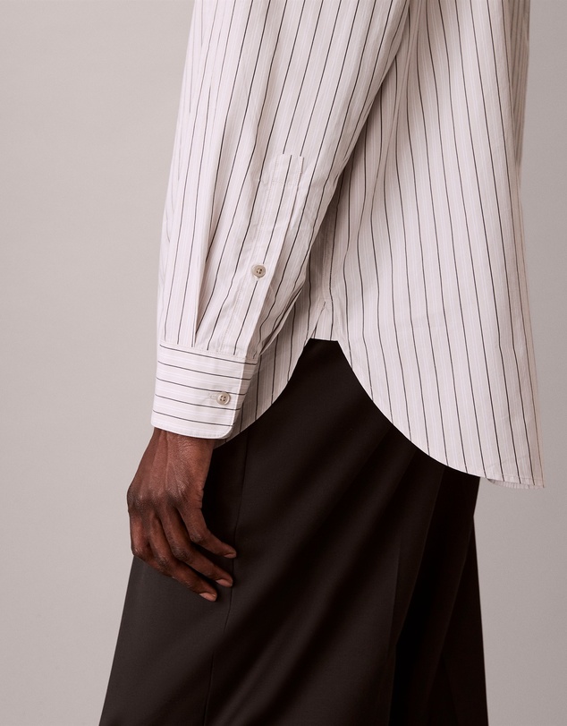 Calvin Klein - Stripe Relaxed Button-Down Shirt