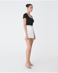 Forcast - Devon Scoop Neck Rib Tee