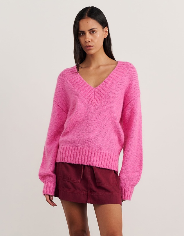 Jag - Lily V Neck Knit