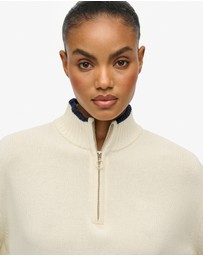 Superdry - Cotton Half Zip Knit