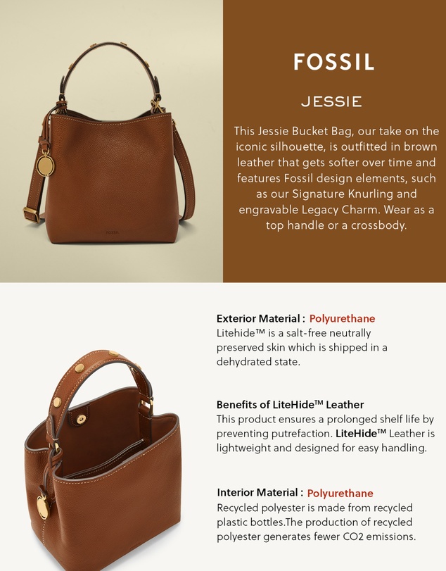 Fossil - Jessie Brown Crossbody Bag