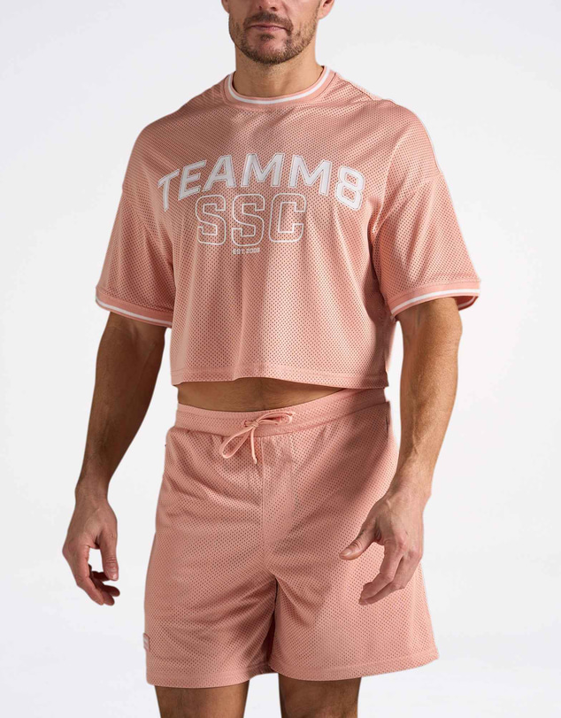 TEAMM8 - S.S.C. Fraternity Drop Sleeve Crop Tee