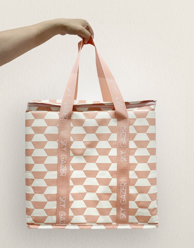 Sky Gazer - Insulated Freezer Shopping Bag - Pink
