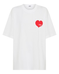 SSAINT - Heart Tee White & Red