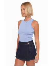 Petal & Pup - Evanna Denim Skort - Dark Wash