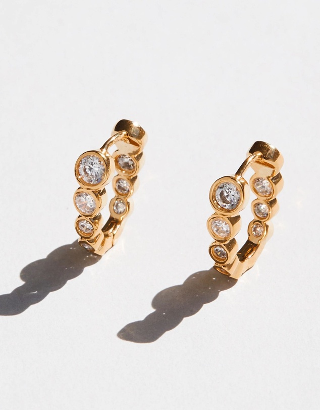SAINT VALENTINE - Crescendo Oval Hoops - Gold
