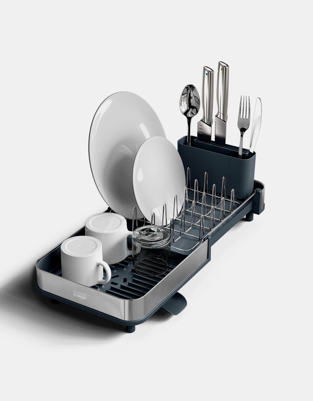 Joseph Joseph - Extend™ Slim Steel Expandable Grey Dish Drainer