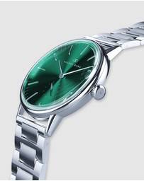 August Berg - Serenity Link 40mm Greenhill Silver Watch