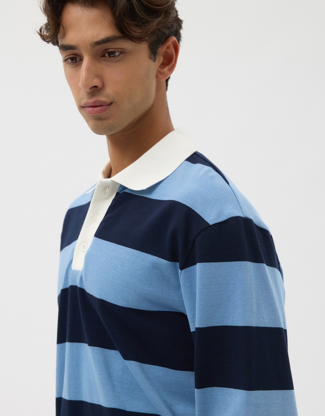 AERE - Striped Rugby Polo