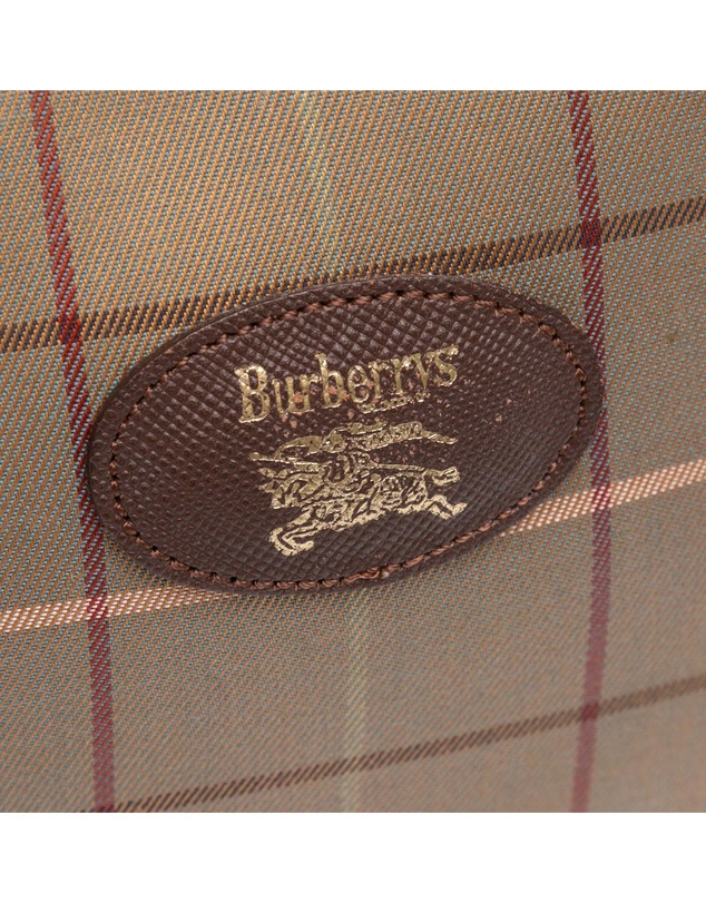 Pre-Loved by Azura Reborn - Pre-Loved burberry Textile Accessory Bag with Plaid Pattern and Zip Closure