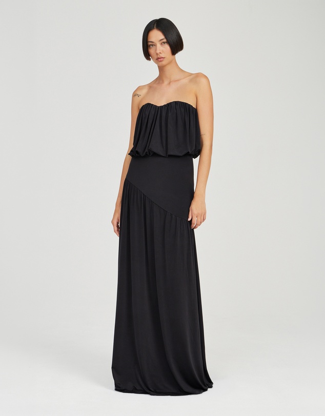 Third Form - Withheld Strapless Floor Length Dress
