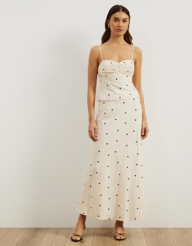 Atmos&Here - Anne Polka Dot Maxi Skirt
