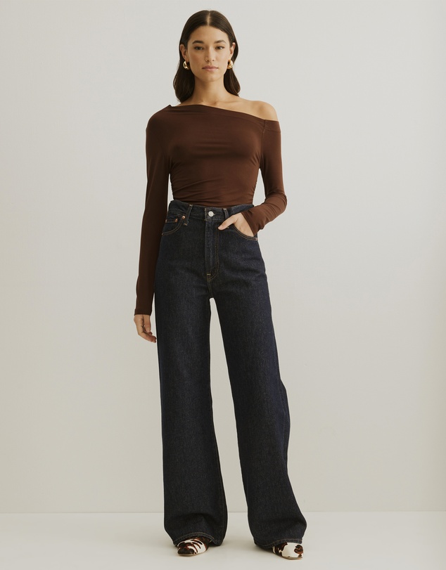 Atmos&Here - Cold Shoulder Bamboo Top