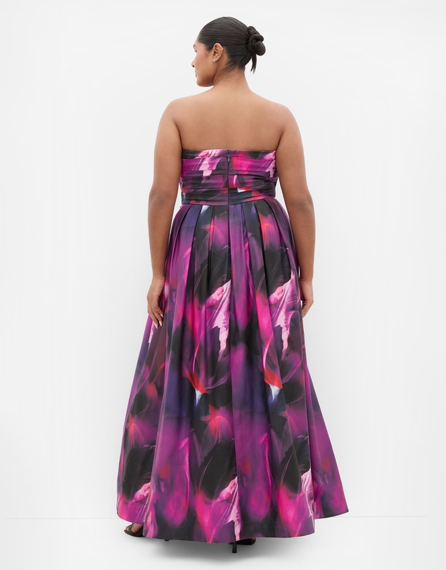 City Chic - Rosalee Sleeveless Print Maxi Dress