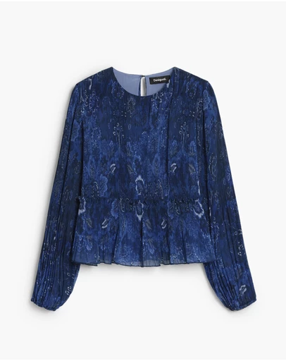 Desigual - Long-sleeve pleated blouse