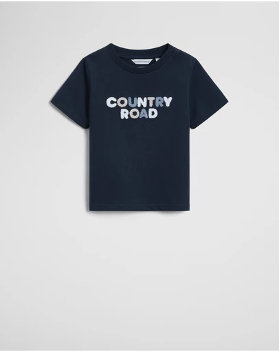 Country Road - Australian Cotton Short Sleeve Boucle Tee