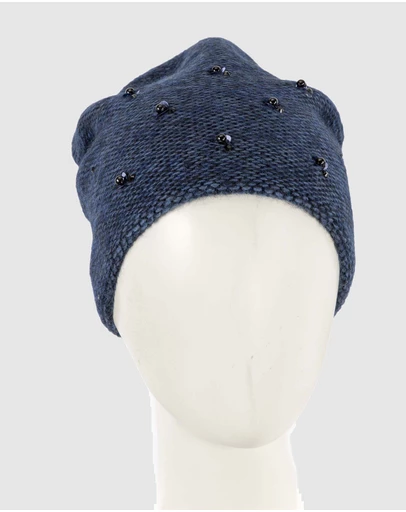 Max Alexander - European Made Navy Fashion Wool Beanie