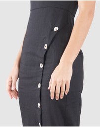 Amelius - Imari Linen Midi Dress