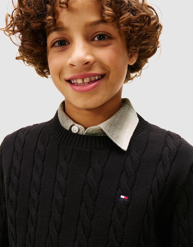 Tommy Hilfiger - Cotton Cable Sweater - Teens