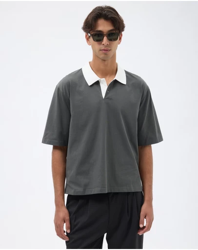 AERE - Boxy Contrast Polo