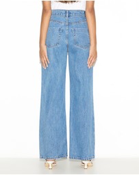 Dazie - London High Waisted Wide Leg Jeans