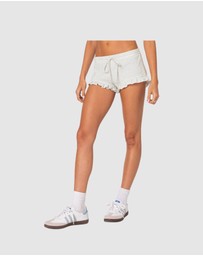 EDIKTED - Randi Ruffled Micro Shorts