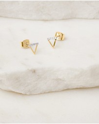 Luna Rae - Solid Gold - Water Element Diamond Studs