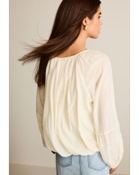 NEXT - Pleat Front Button Through Long Sleeve Blouse