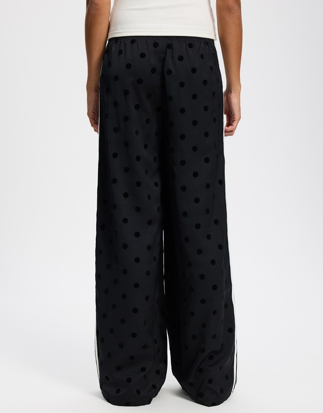adidas Originals - Satin Polka Dots Wide Leg Pants