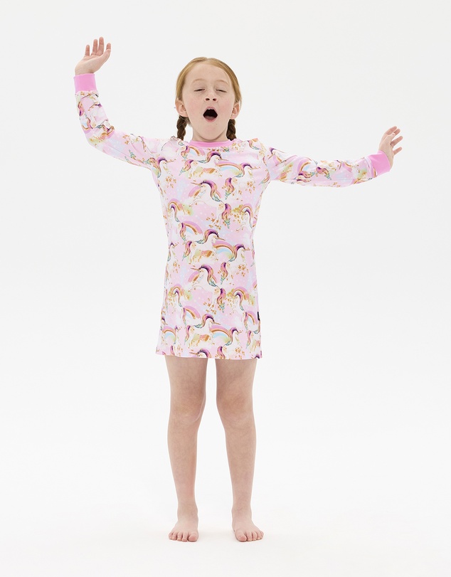Rock Your Kid - Unicorn Pony Colour Pop Long Sleeve Lily Nightie