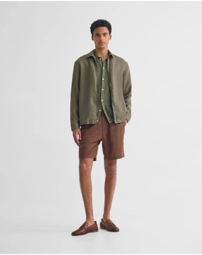 Oxford - Adem Linen Zip Bomber