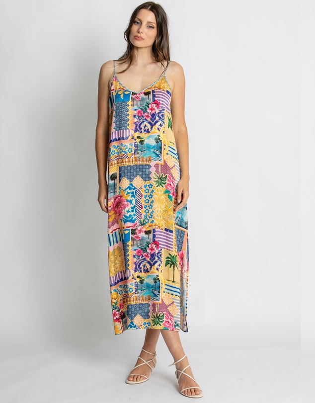 KACHEL - Hailey Slip Maxi Dress