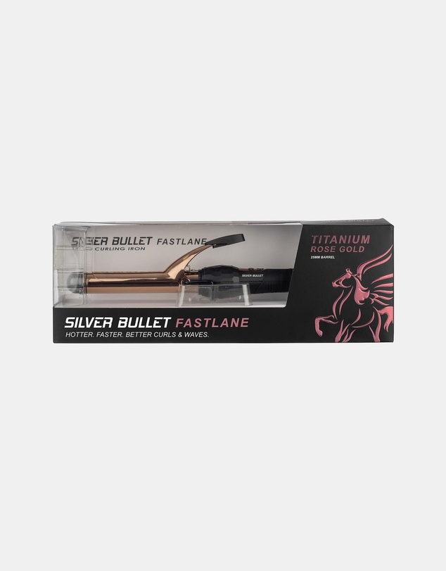 Silver Bullet - Silver Bullet Fastlane Titanium Curling Iron Rose Gold - 25mm